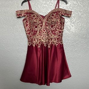 Burgundy Dress
